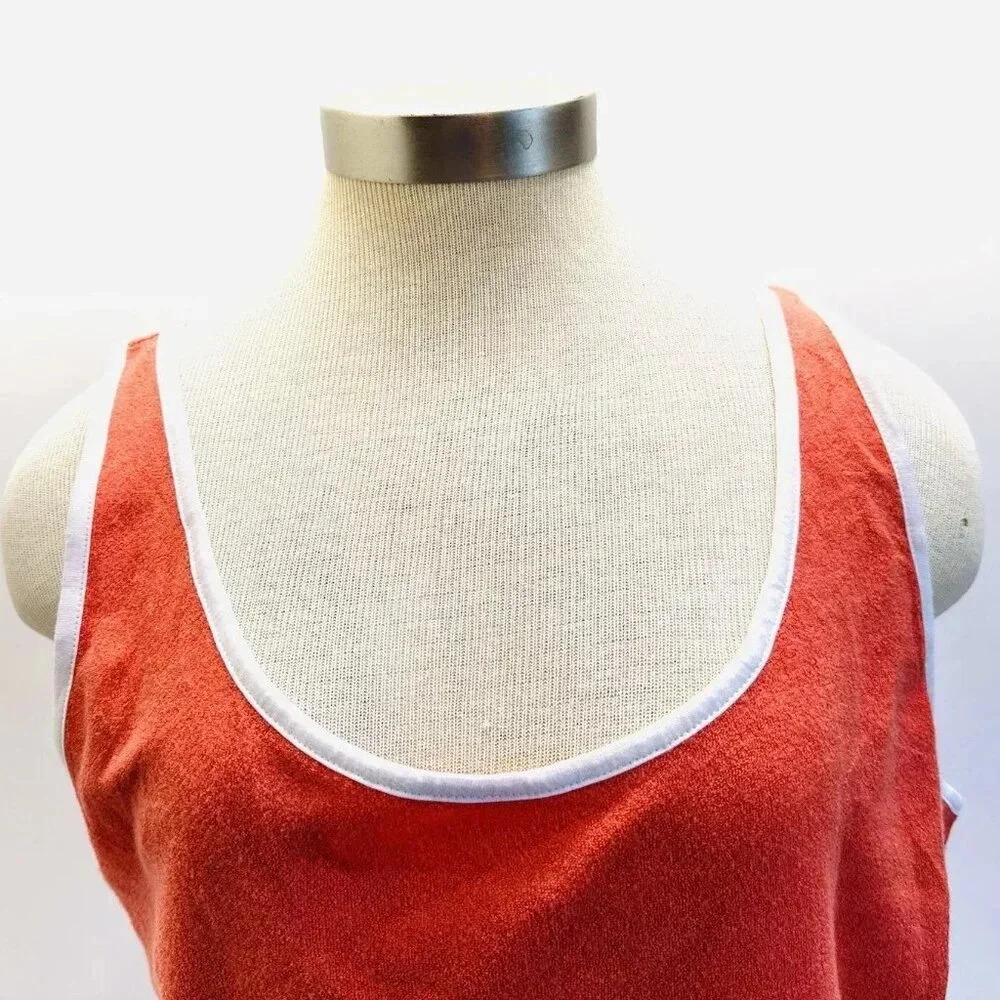NWT SO GOODS FOR LIFE Juniors Sleeveless Pullover Cropped Orange Tank Top Sz XL - Picture 2 of 11